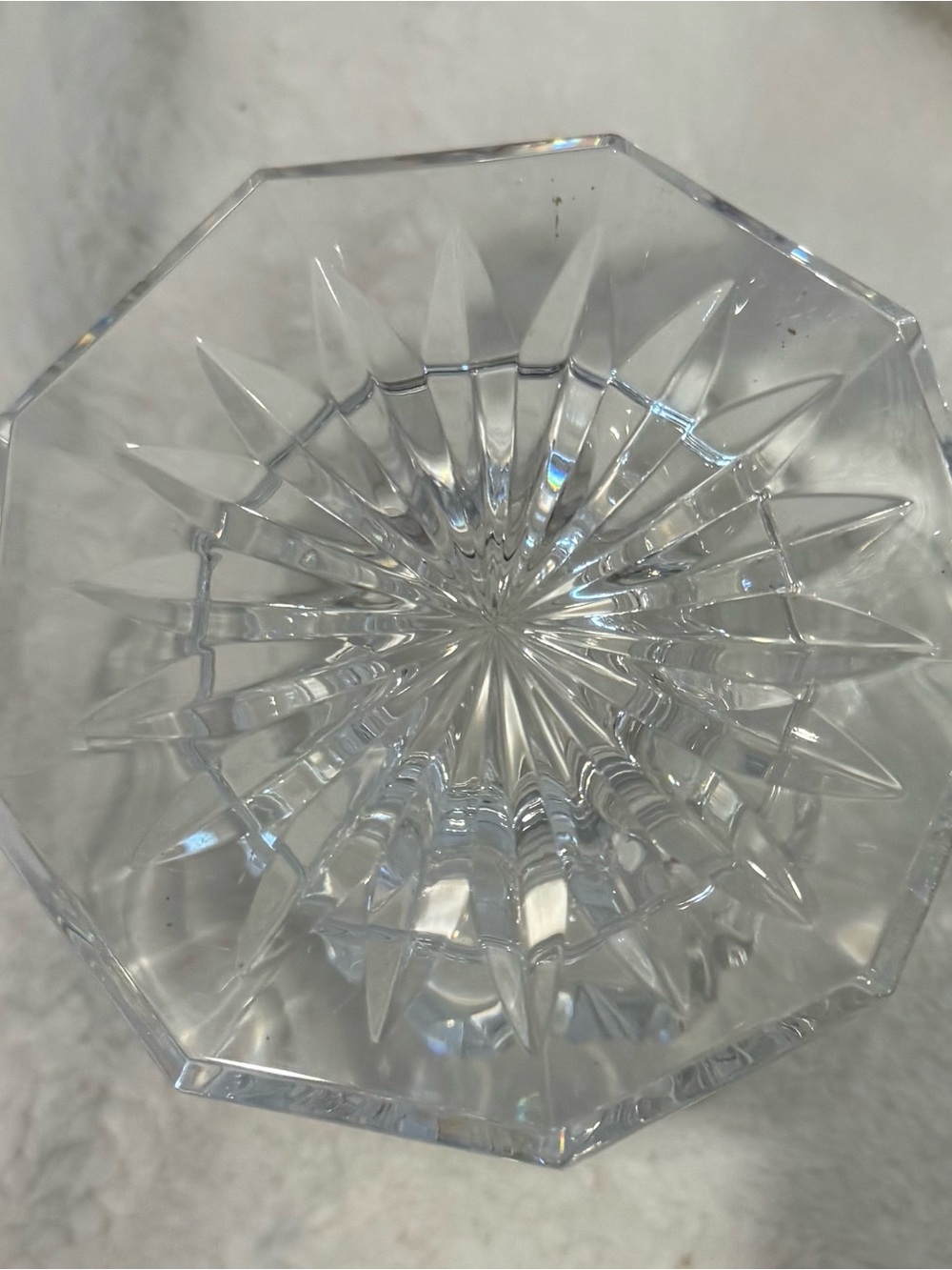 Waterford Crystal Pillar Candlestick Holder Bedford Pattern - Picture 2 of 4